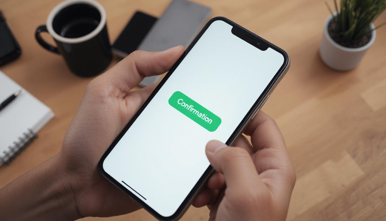 Dělník na stavbě s mobilem